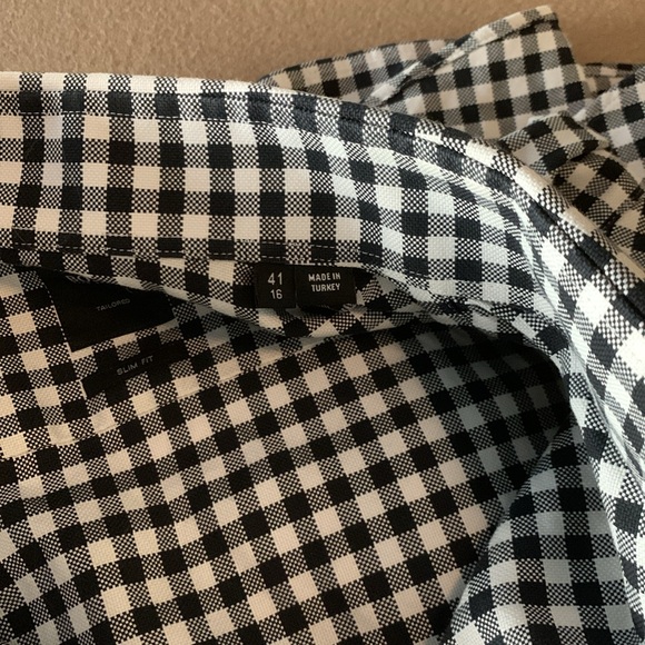 BOSS T-Christo Tailored Slim Fit Tessitura Monti Button Down Checkered Shirt- 16 - Picture 3 of 13